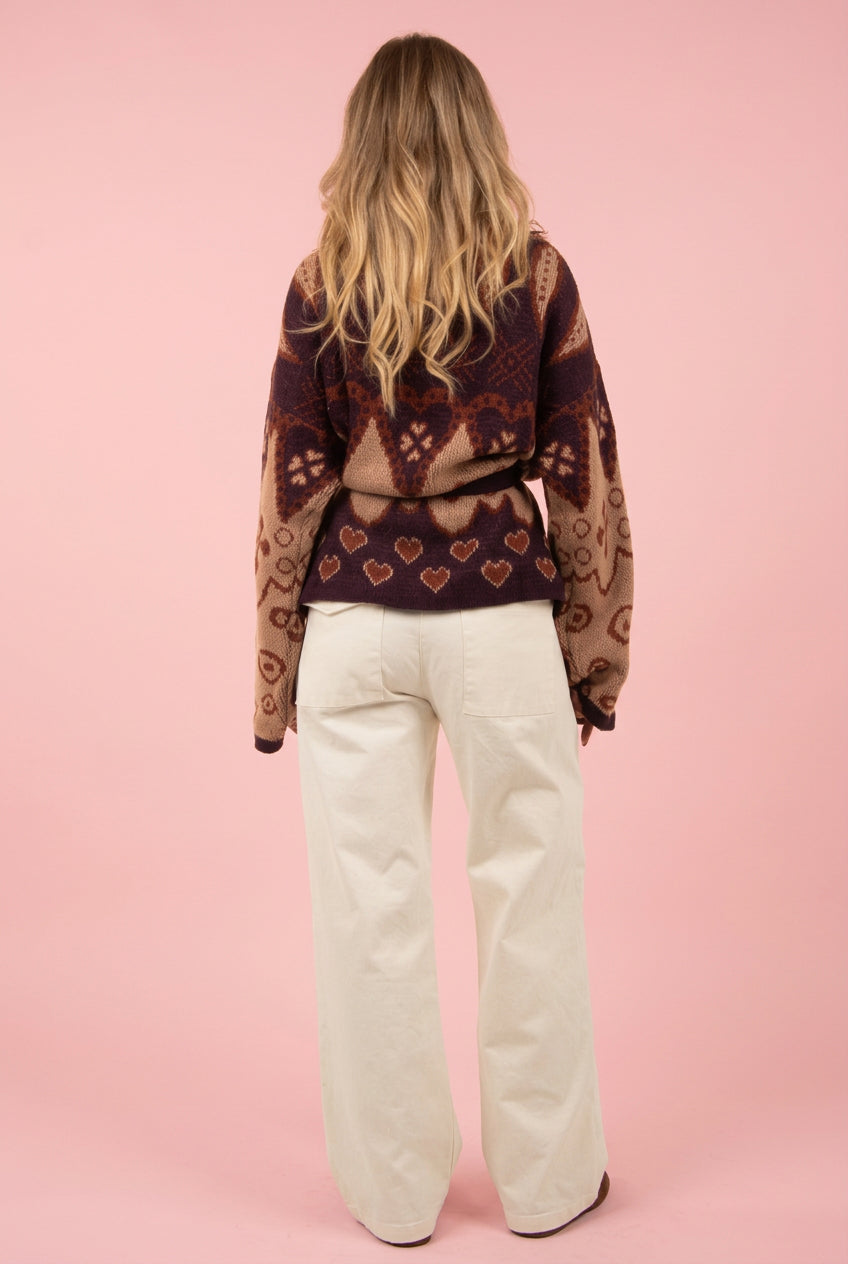 Cardigan cuori