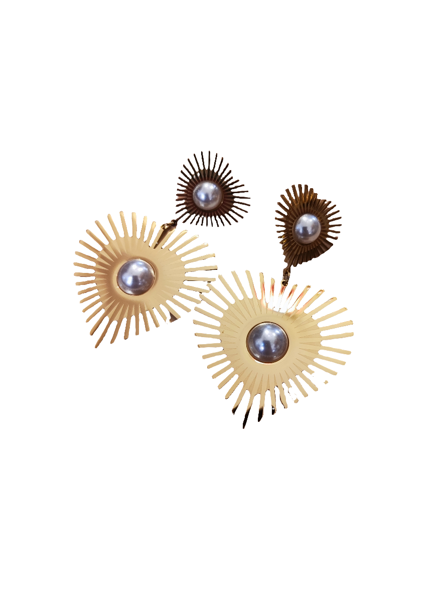 Orecchini cuore e perle