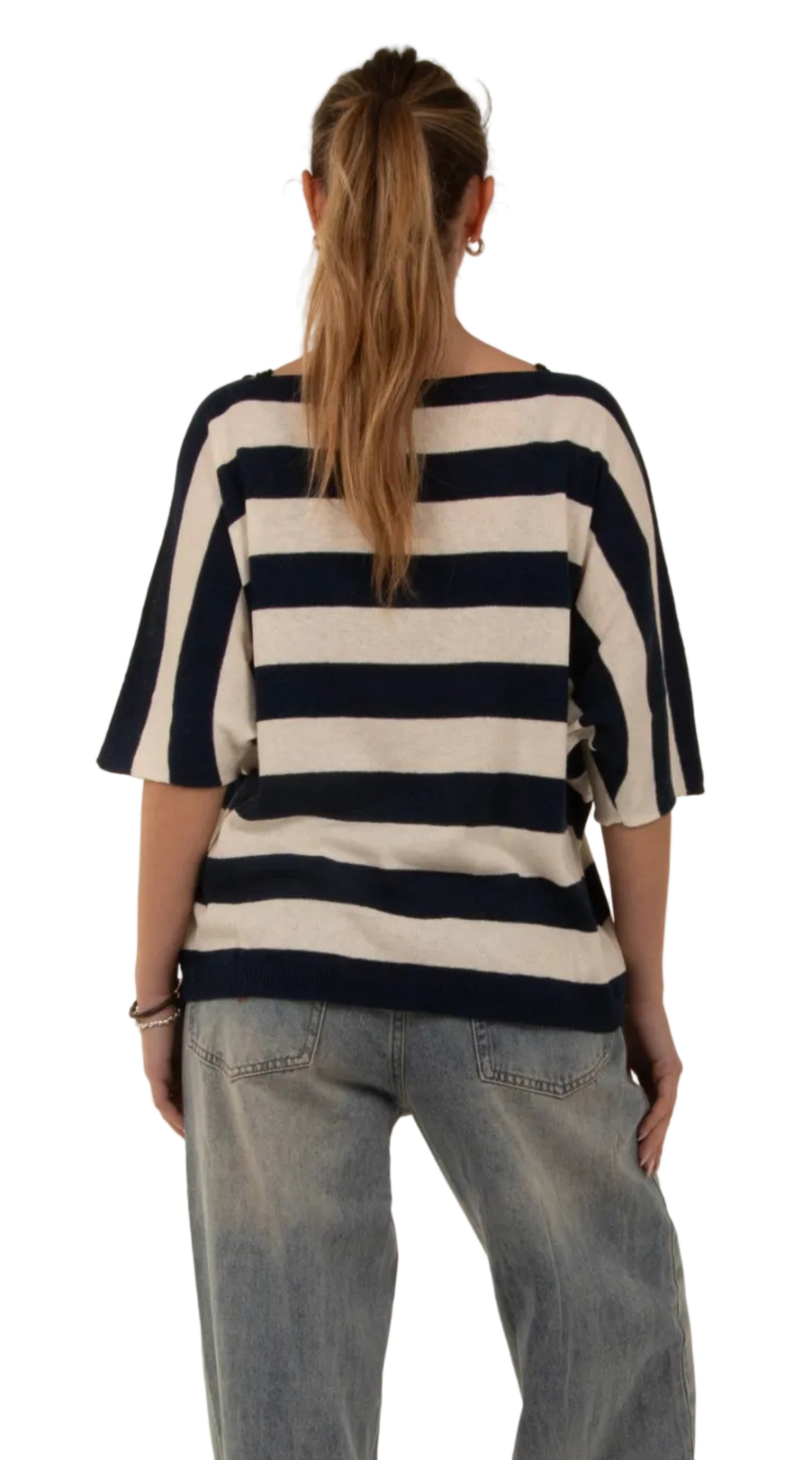 Maglia righe blu