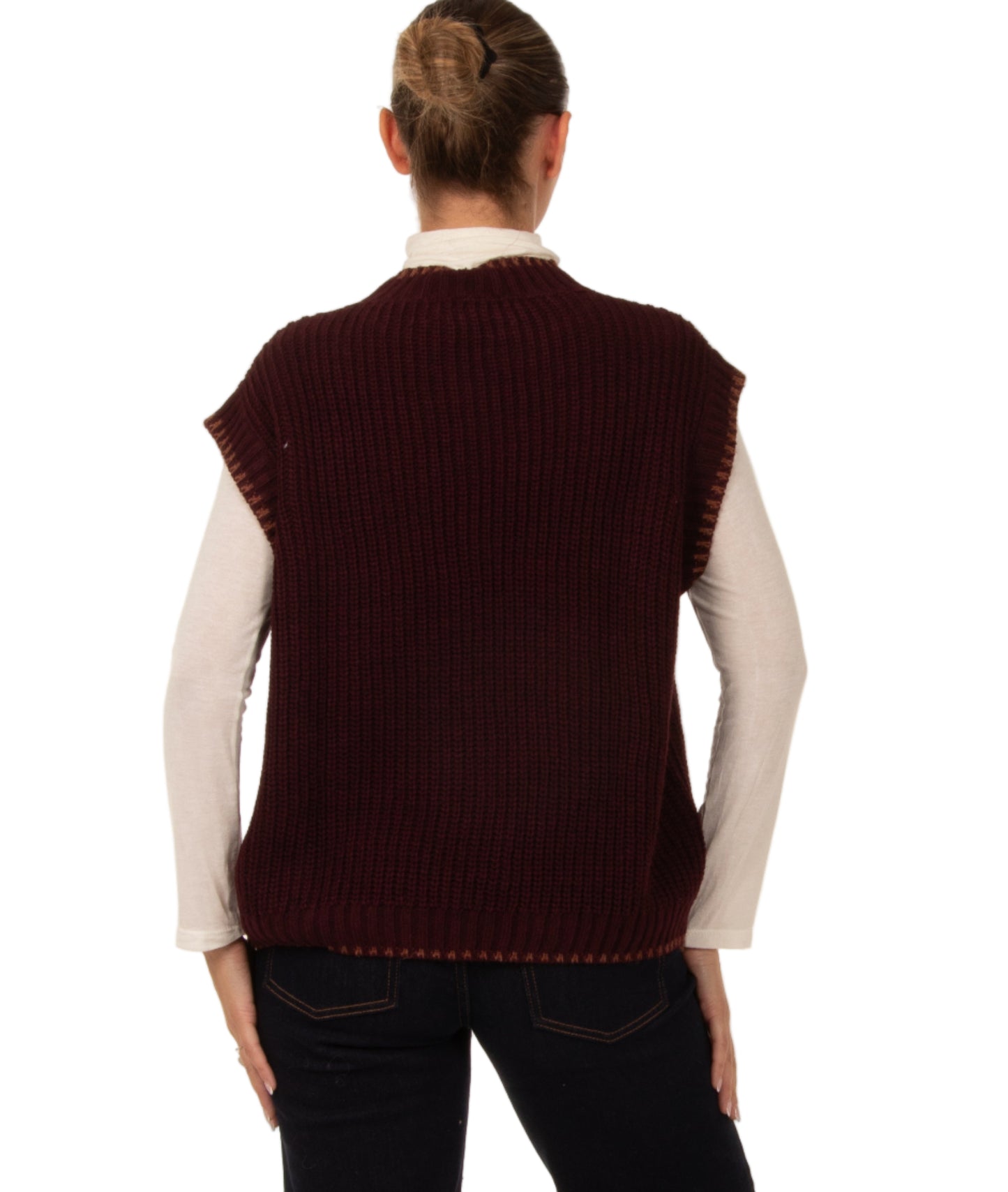Gilet bordeaux
