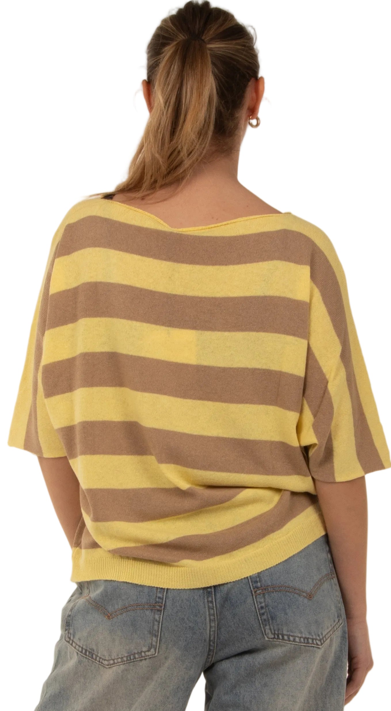 Maglia righe giallo