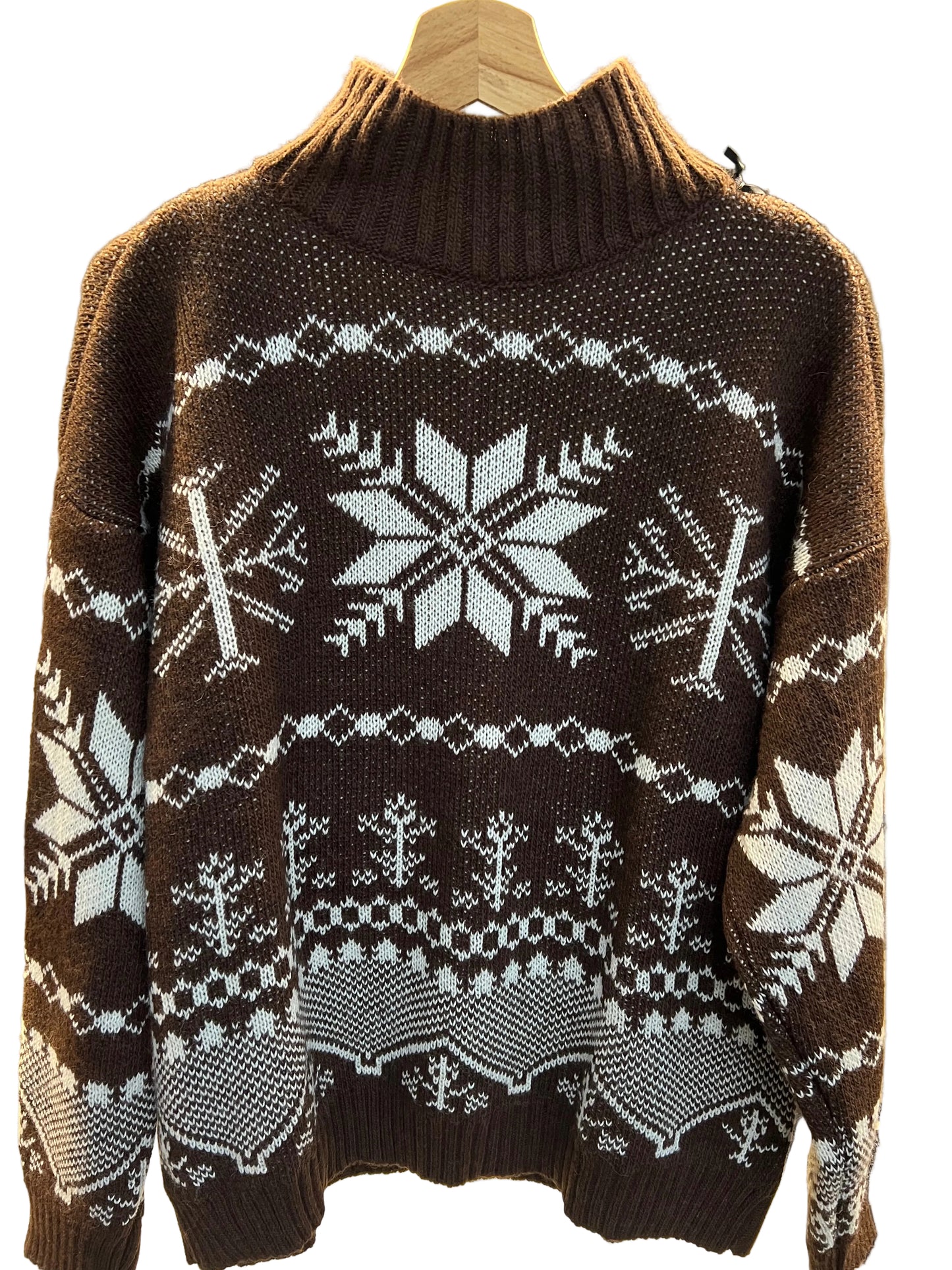 Maglione fiocco di neve bianco