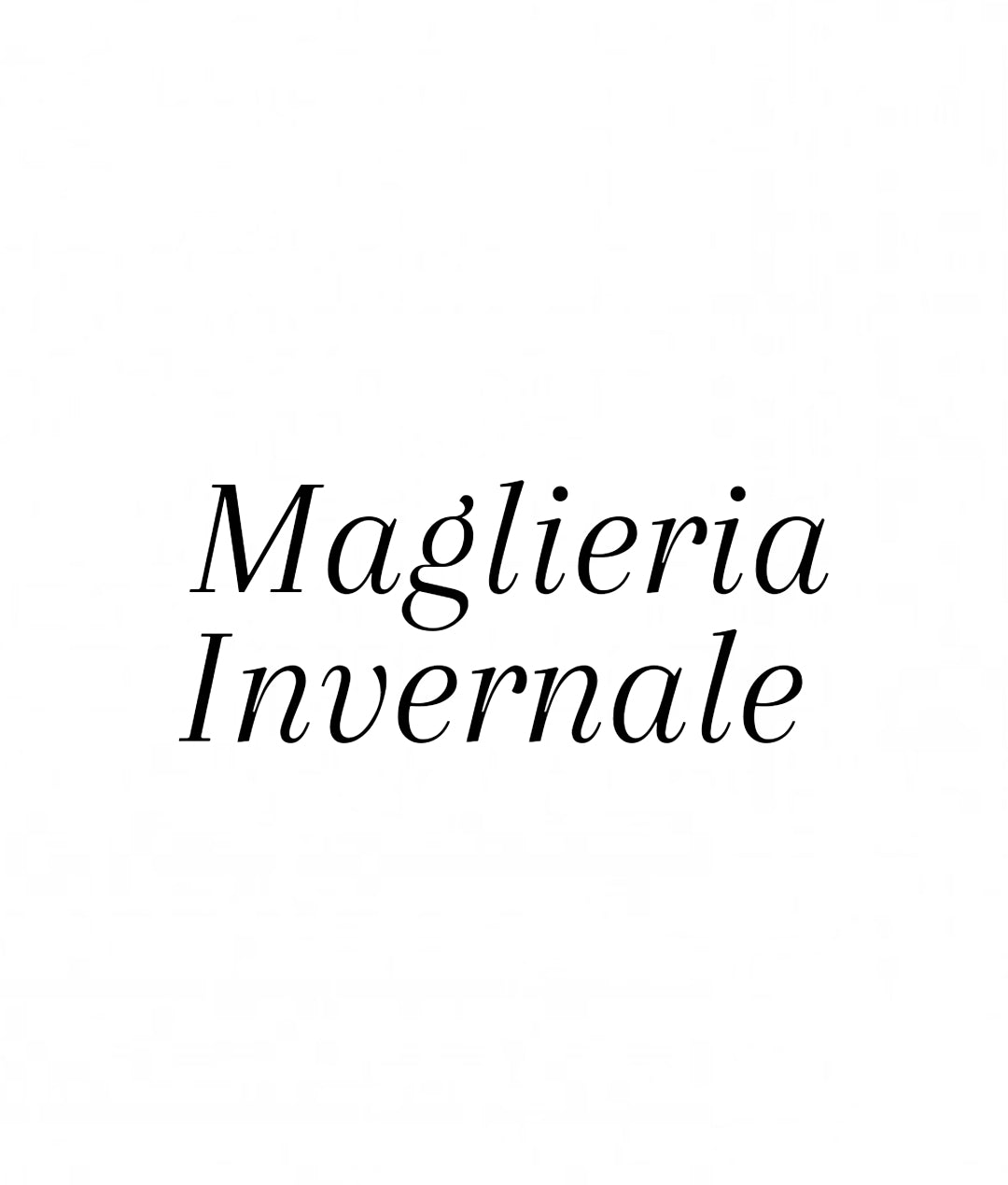 Maglieria invernale