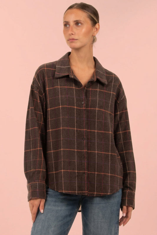 Camicia quadri cioccolato