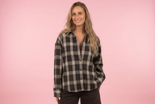 Camicia quadri Black