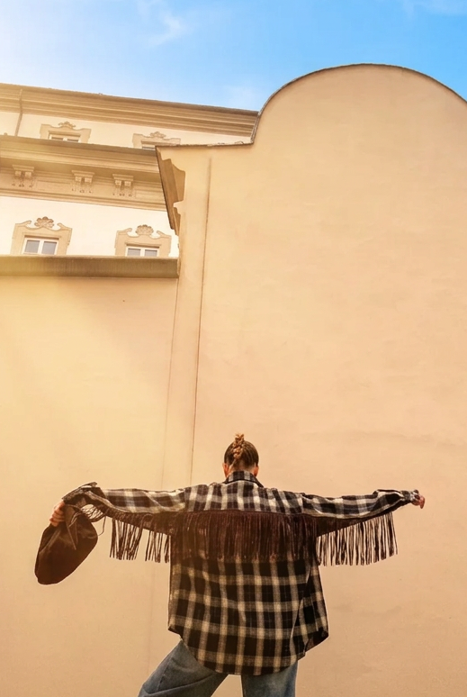 Camicia Quadri frange