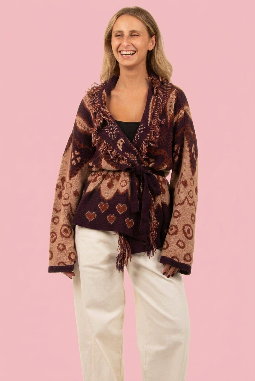 Cardigan cuori