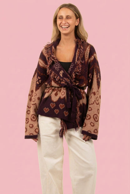 Cardigan cuori