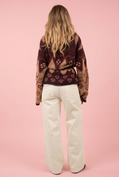 Cardigan cuori