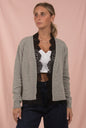 Cardigan Pizzo grigio