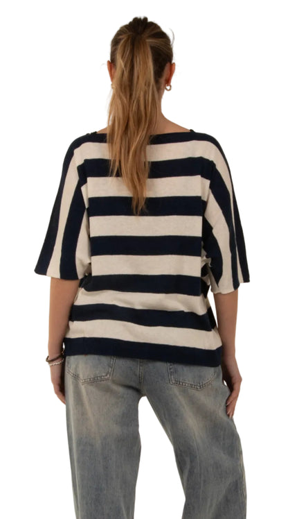 Maglia righe blu