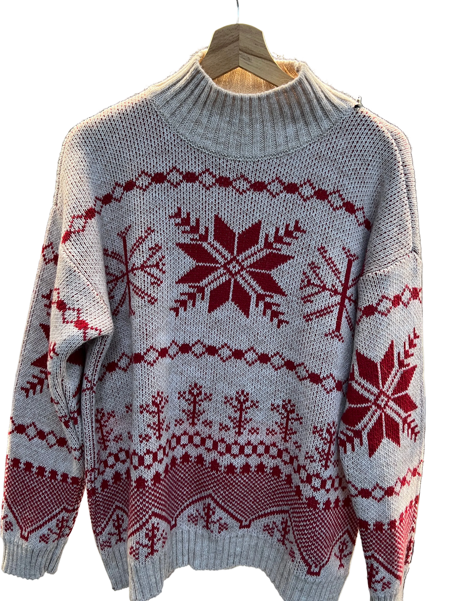 Maglione Fiocco di neve rosso