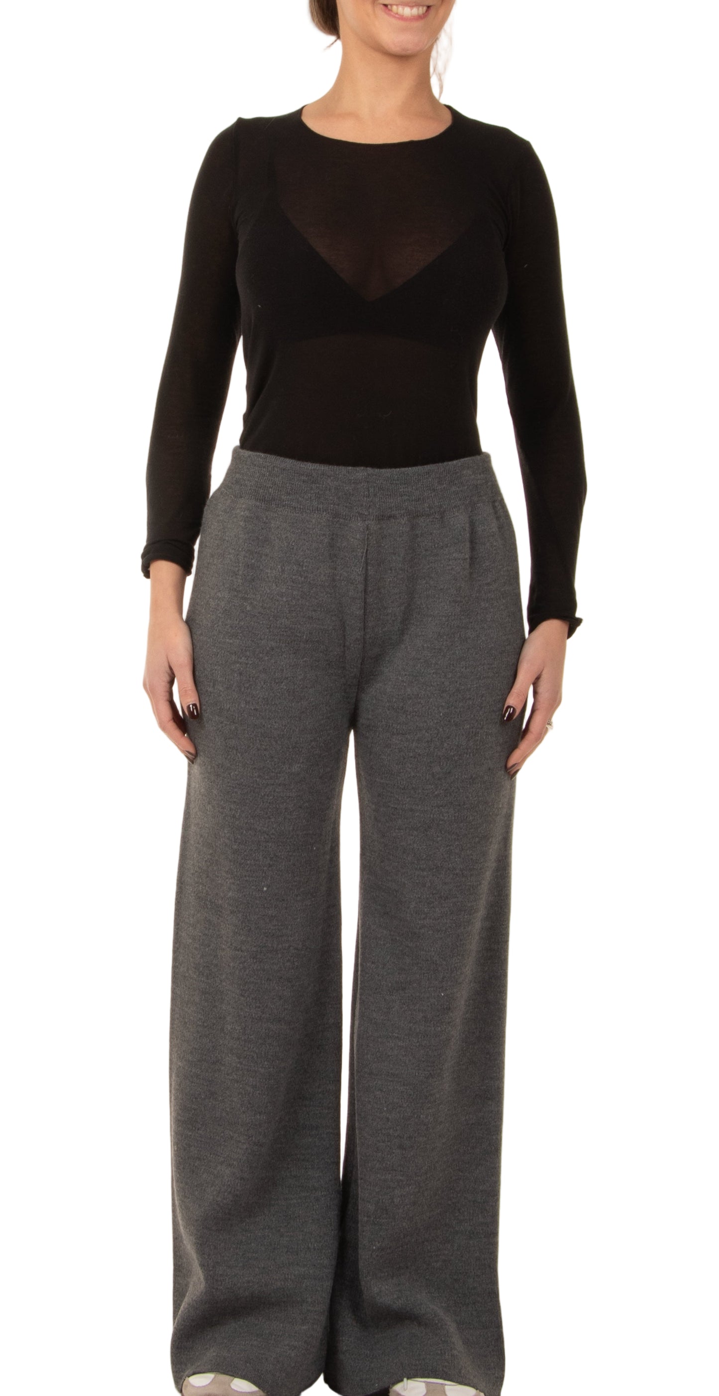 Completo in maglia grigio