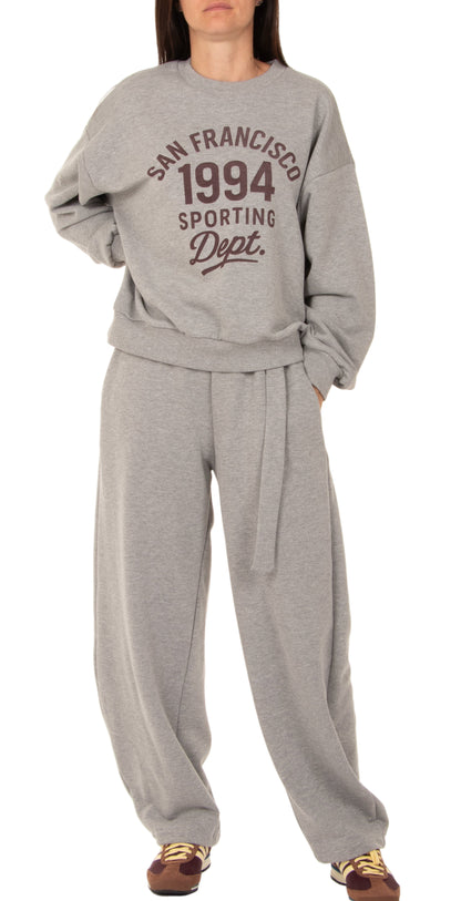 Felpa San Francisco grigio chiaro