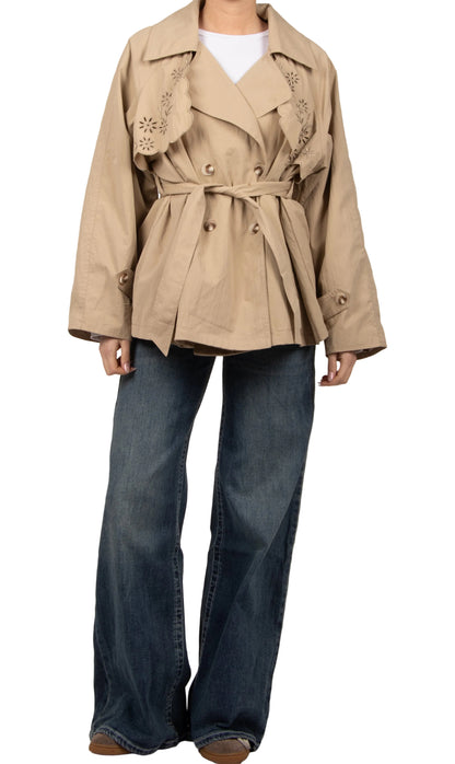 Trench ricamo